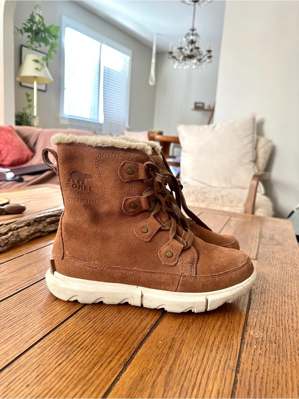 EXPLORER II JOAN - Winter boots - tan/fawn